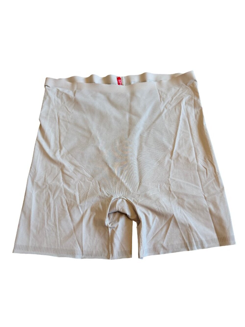 Spanx High-Waisted Shaping Shorts Mid-Thigh Slimming Under Beige Size XL Women's